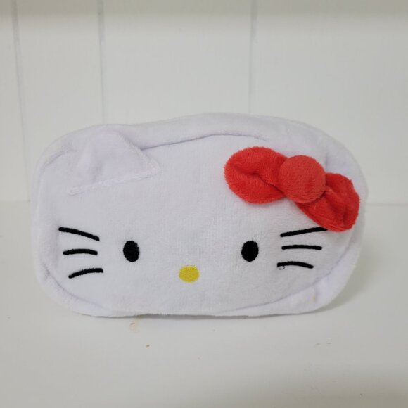 Bundle of two Sanrio Hello Kitty Cute Plush pencil bag case Sz Small Col… - Picture 1 of 7